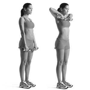 Trapezius Exercise Instructions: How to Perform the Upright Row with Dumbbells