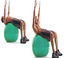 Abdominal Exercise Instructions: How to Perform Ball Crunch and Reach